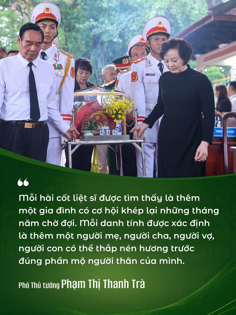 Phó Thủ tướng Phạm Thị Thanh Trà: Chiến dịch 500 ngày đêm và khát vọng đưa các liệt sĩ trở về- Ảnh 5.